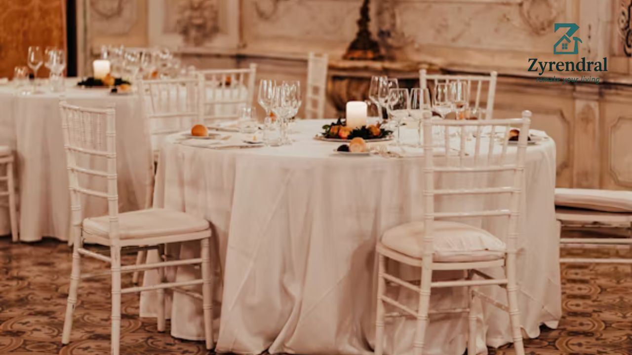 Elegant Silver Dining Room Set